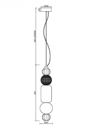 Подвесная люстра Maytoni Collar P069PL-L35G3K