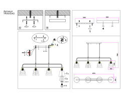 Подвесная люстра Ambrella Light Traditional TR303242