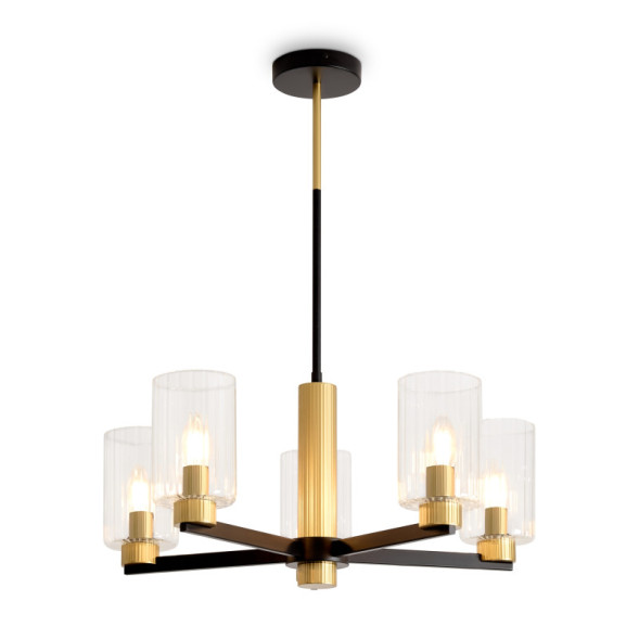 Люстра на штанге FR2051CL-05BBS Freya Ombre