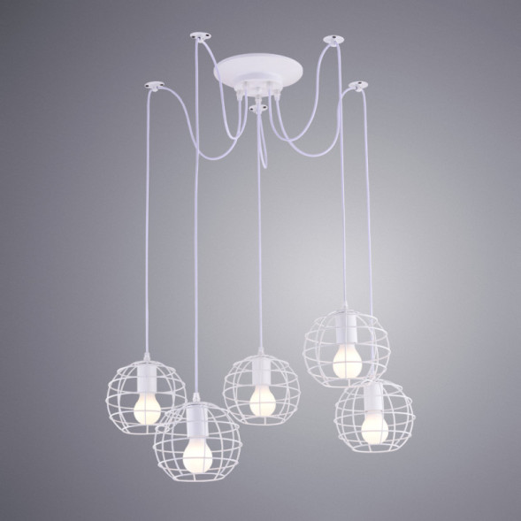 Подвесная люстра ARTE Lamp SPIDER A1110SP-5WH