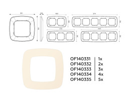 Рамка Ambrella Volt OF140332 OMEGA Ecta