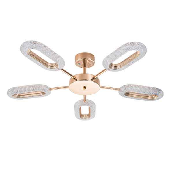 Люстра на штанге ARTE Lamp OVALE A2489PL-5GO