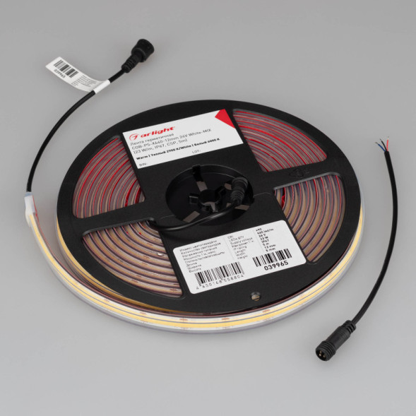 Лента Arlight COB-PS-X640-12mm 039965 115W 24V 980lm RGB+MIX (теплый+холодный) IP67