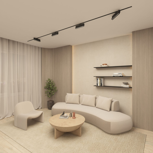 Светодиодный трековый светильник Denkirs Edder DK6646-BK