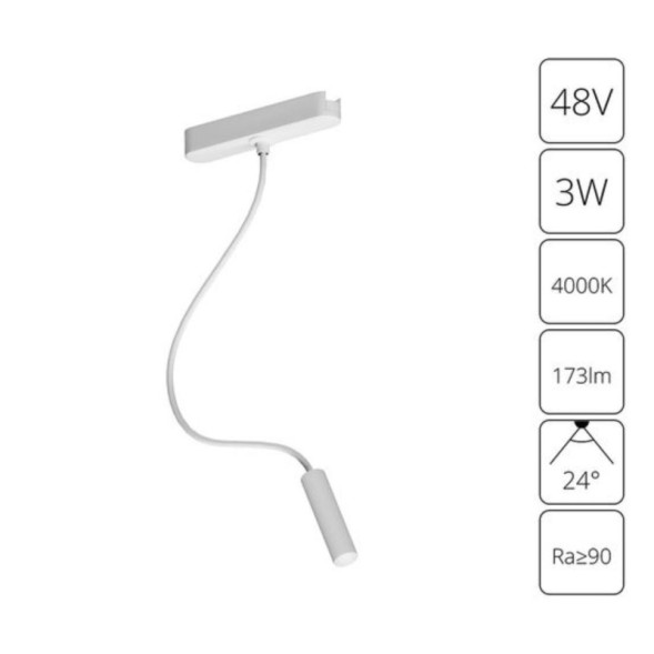 Магнитный трековый светильник ARTE Lamp RAPID A6162PL-1WH