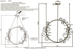 Подвесная люстра Crystal Lux Agata AGATA SP24 V2 GOLD/TRANSPARENTE