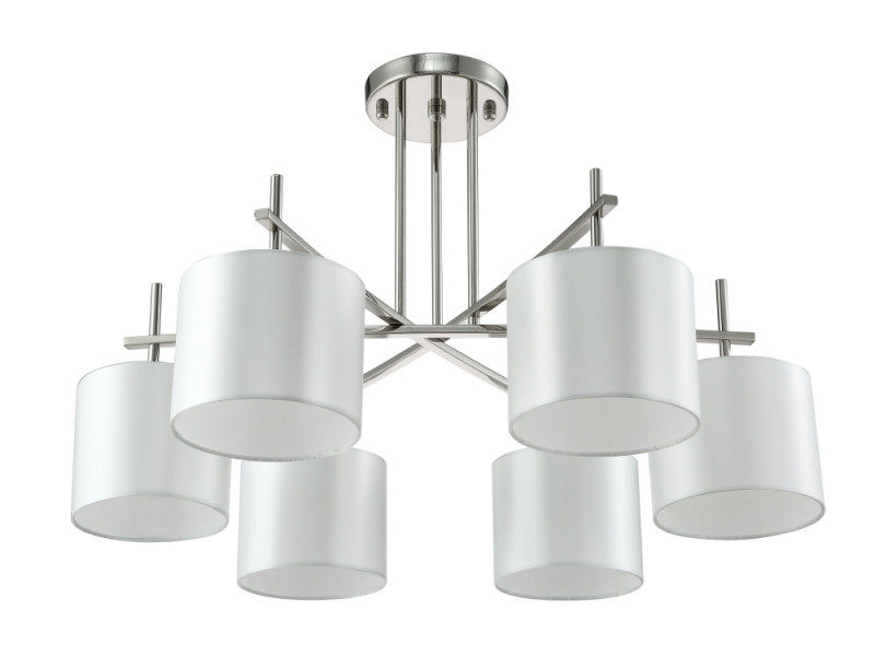 Люстра на штанге Crystal Lux Sergio SERGIO PL6 NICKEL