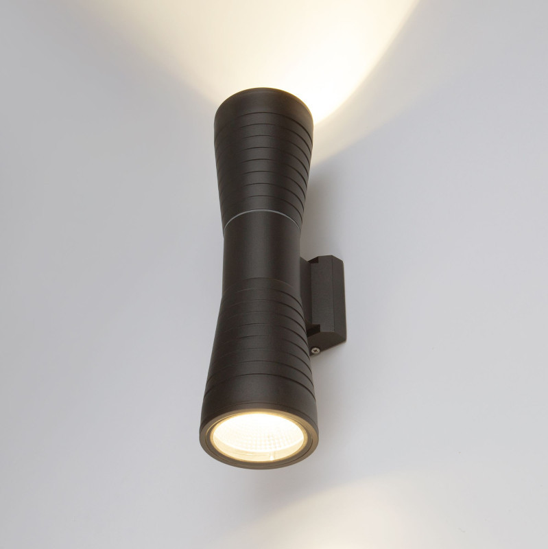 Уличный настенный светильник Elektrostandard 1502 TECHNO LED TUBE DOBLE черный