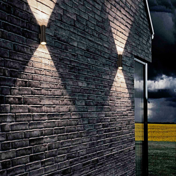 Уличный настенный светильник Elektrostandard 1502 TECHNO LED TUBE DOBLE черный