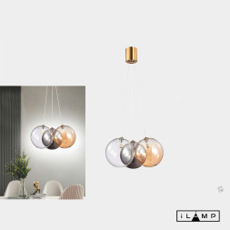 Подвесной светильник iLamp DROP 8110P/3 BR-MLT