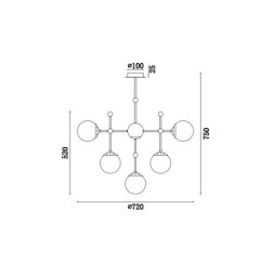 Люстра на штанге Vele Luce MODENA VL5014P10