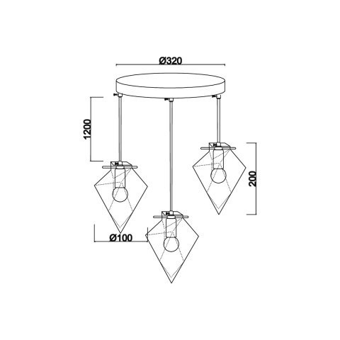 Подвесной светильник Vele Luce Cassiopea VL1154P03