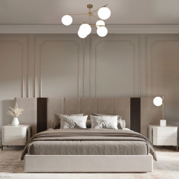 Люстра на штанге Eurosvet MARBELLA 60147/6 латунь