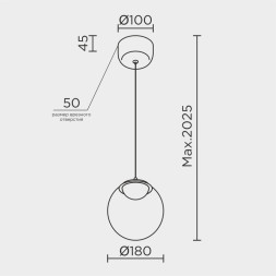 Подвесной светильник MODELUX ML.2338 ML.2338.180 BK-BK