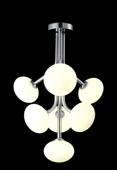 Люстра на штанге Crystal Lux Alicia ALICIA SP7 CHROME/WHITE