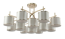 Люстра на штанге Crystal Lux Sergio SERGIO PL8+4 GOLD