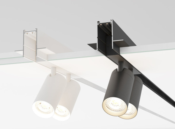 Встраиваемый шинопровод в гипсокартон Denkirs SMART HIDE TR2013-WH