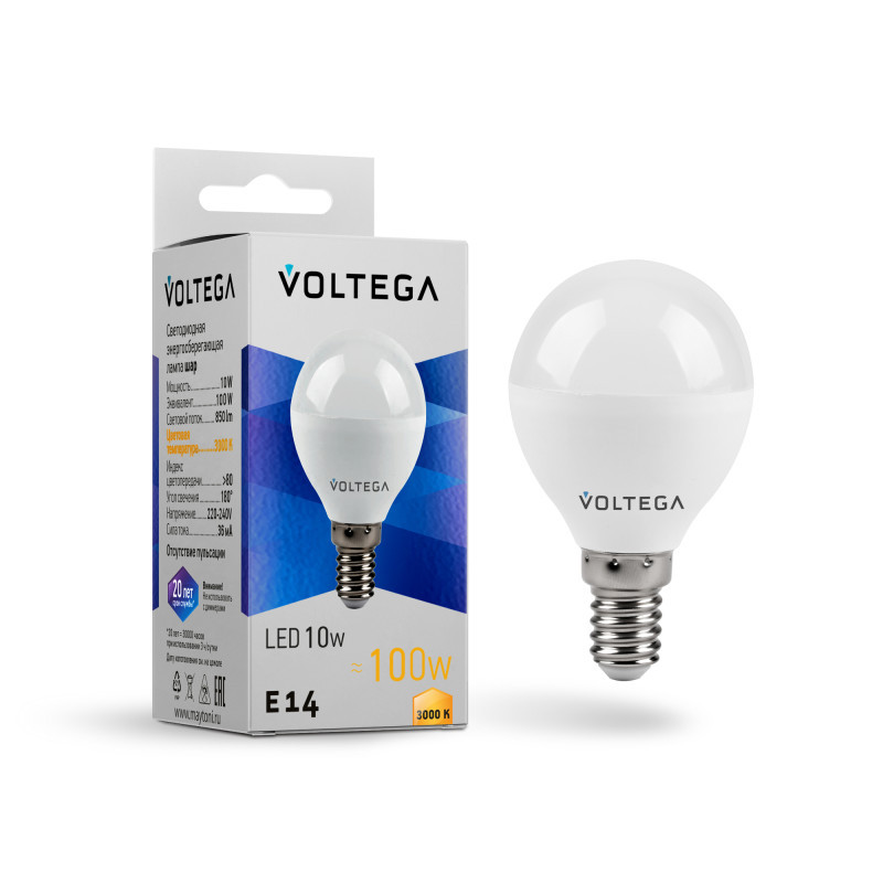 Светодиодная лампа Voltega 7231 Globe 10W