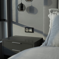 Выключатель Werkel W1222104 дымчатый