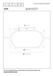 Потолочный светильник LUCIDE JUDI 45177/30/65