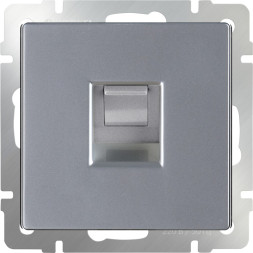 Розетка Werkel WL06-RJ-45 (серебряный)