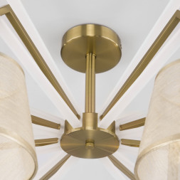 Люстра на штанге Eurosvet ALICANTE 60082/8 золотая бронза