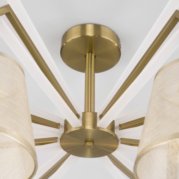 Люстра на штанге Eurosvet ALICANTE 60082/8 золотая бронза