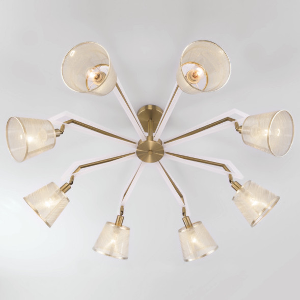 Люстра на штанге Eurosvet ALICANTE 60082/8 золотая бронза