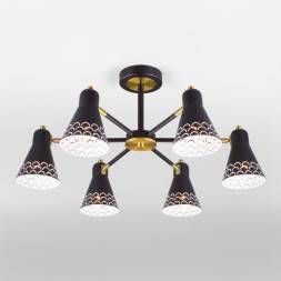 Люстра на штанге Eurosvet Trina 70100/6 черный