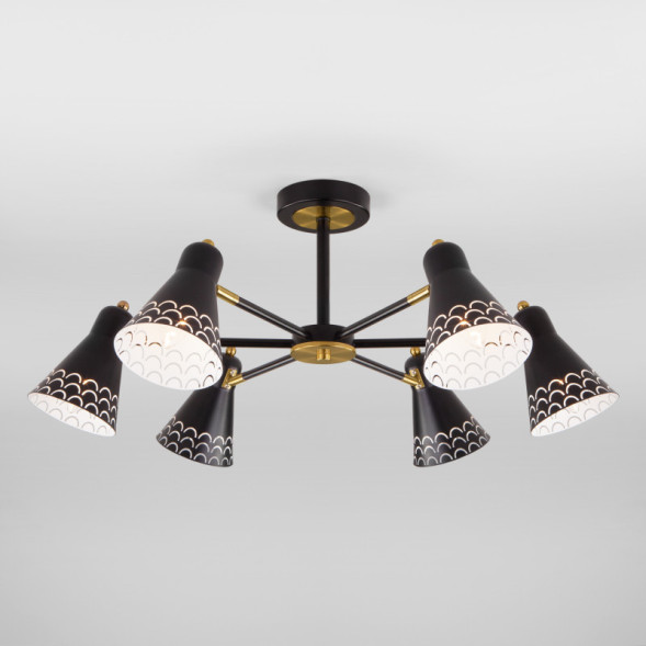 Люстра на штанге Eurosvet Trina 70100/6 черный