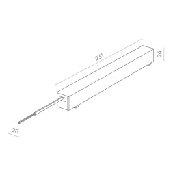 Драйвер для трековых светильников ST063.448.200.1 ST-Luce Track magnet SKYFLAT подвесной/накладной черный
