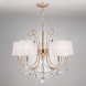Подвесная люстра Eurosvet Emiliana 10087/5 золото/прозрачный хрусталь Strotskis