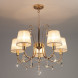 Подвесная люстра Eurosvet Emiliana 10087/5 золото/прозрачный хрусталь Strotskis