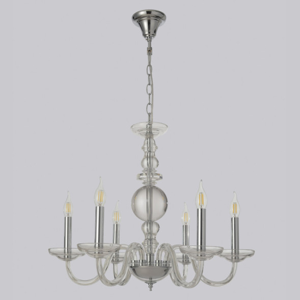 Подвесная люстра Crystal Lux ARABESQUE ARABESQUE SP6 CHROME