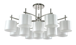 Люстра на штанге Crystal Lux Sergio SERGIO PL8+4 NICKEL