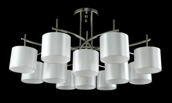 Люстра на штанге Crystal Lux Sergio SERGIO PL8+4 NICKEL