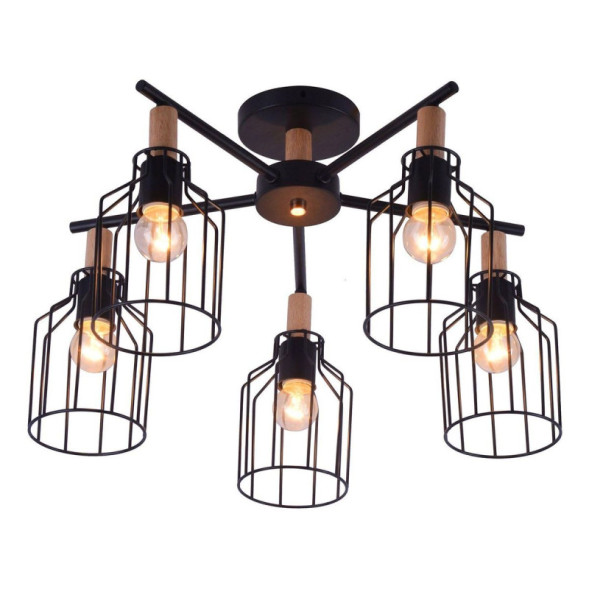 Люстра на штанге Escada TEXAS 469/5PL Black