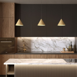 Подвесной светильник Elektrostandard 50316 LED 16W 4000K золотой Conus