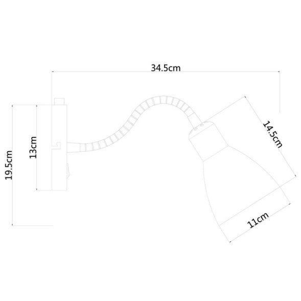 Бра ARTE Lamp DORM A1408AP-1BK