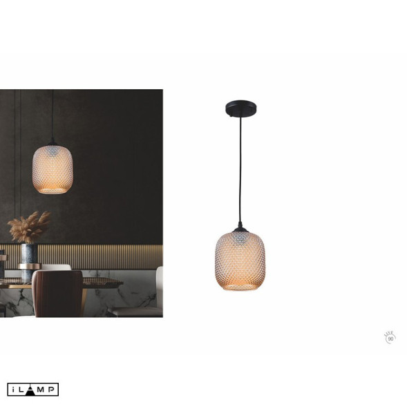 Подвесной светильник iLamp RICH 8105P BK-AM