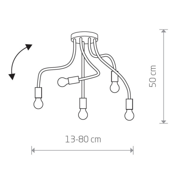 Потолочная люстра Nowodvorski Flex 9766
