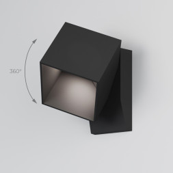 Уличный настенный светильник Elektrostandard Fjord 35195/W черный