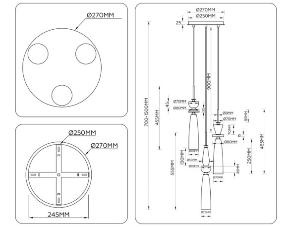 Подвесной светильник LH75367 Ambrella Light HIGH LIGHT