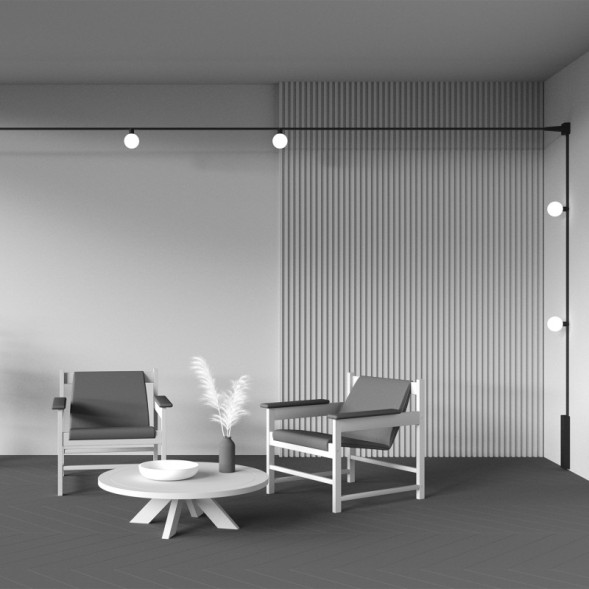 Магнитный трековый светильник Maytoni Technical luna TR171-1-5W3K-WB