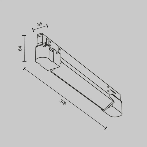 Светодиодный трековый светильник Maytoni Technical BASIS TR196-3-10W2.7K-W