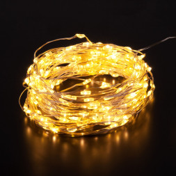 Светодиодная нить Eurosvet 400-009 теплый белый 10 м IP20