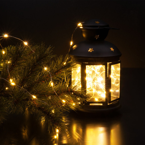 Светодиодная нить Eurosvet 400-009 теплый белый 10 м IP20