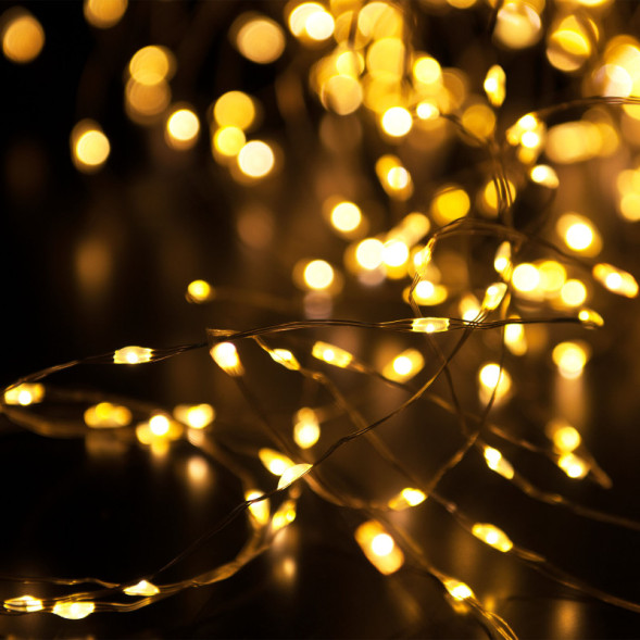 Светодиодная нить Eurosvet 400-009 теплый белый 10 м IP20