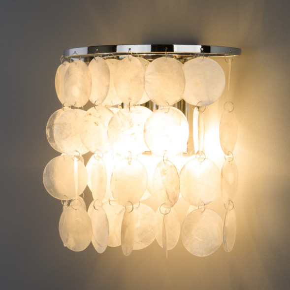 Бра Eurosvet Sandra 60084/2 хром/перламутр