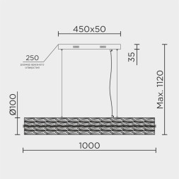 Подвесной светильник MODELUX ML.340 ML.340.1000 GD